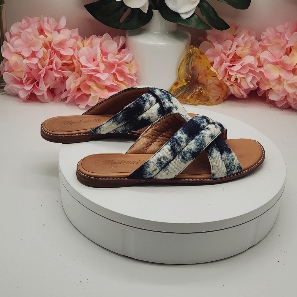 Madewell The Skyler Slide Sandal in Tie-Dye Sz 6.5 - Picture 8 of 14